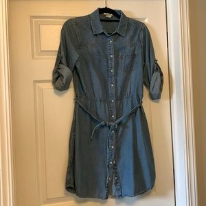 Levis’s snap button denim dress